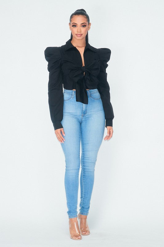 Poppy Tie Top