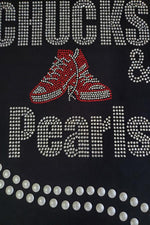 Load image into Gallery viewer, Chucks &amp; Pearls T shirt
