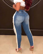 Load image into Gallery viewer, Tangy Tassle Jeans
