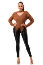 Load image into Gallery viewer, Call Me A Savage Destroyed Sweater
