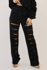 Load image into Gallery viewer, Cut Out Wide Leg Fleece Set
