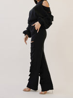 Load image into Gallery viewer, Cut Out Wide Leg Fleece Set

