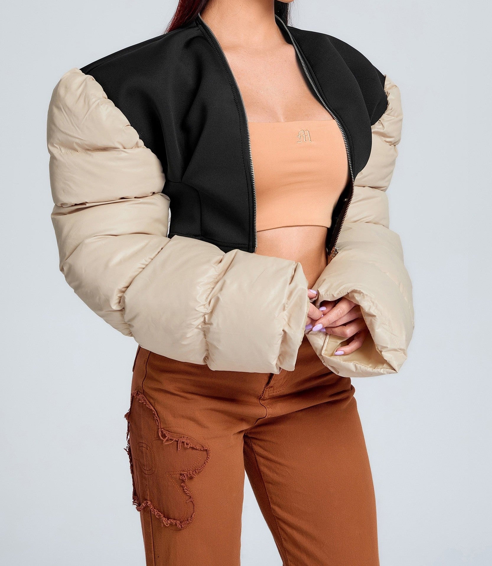 Pressure Puff Sleeve Jacket