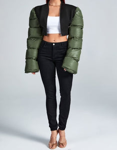 Pressure Puff Sleeve Jacket