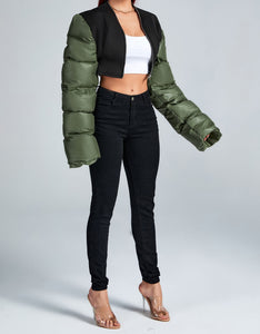 Pressure Puff Sleeve Jacket