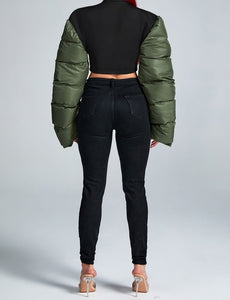 Pressure Puff Sleeve Jacket