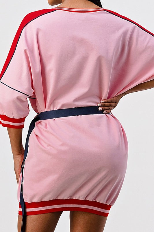 Playing for Keeps Over Size  Shirt Dress