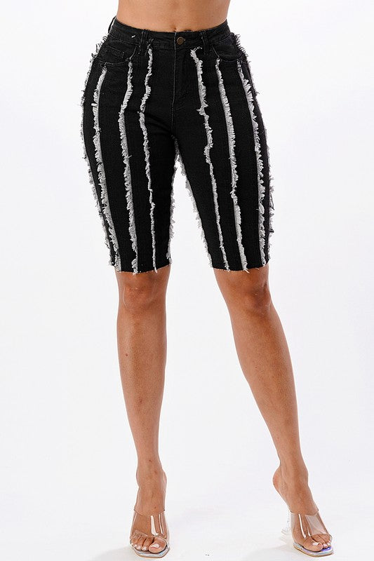 Chrissy Demin Shorts