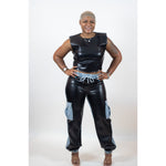 Load image into Gallery viewer, Lucky Leather Joggers

