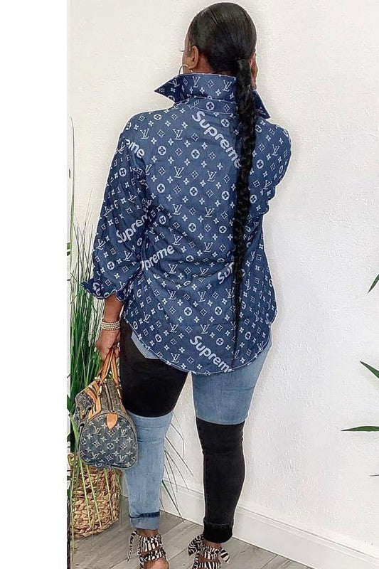 Boss Up Botton Down Shirt